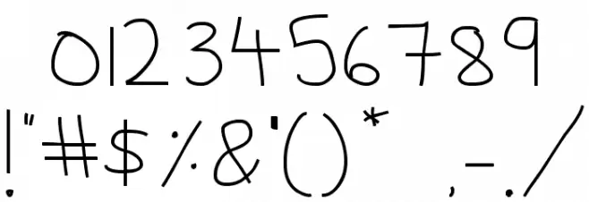 Sweetie Pie Font Alte caractere