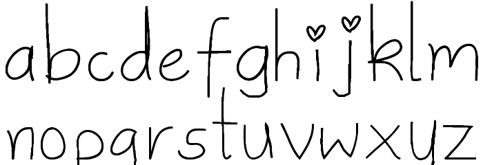 Sweetie Pie Font LOWERCASE