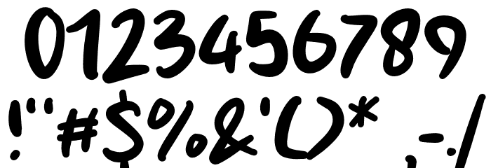 Sweetie Potato Font OTHER CHARS