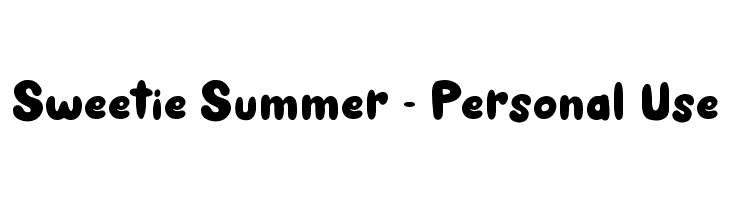 Sweetie Summer - Personal Use Шрифта