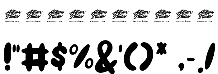 Sweetie Summer - Personal Use Font OTHER CHARS