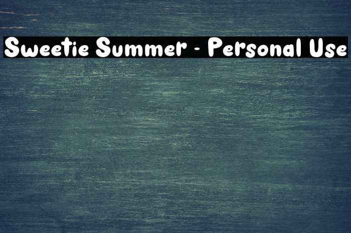 Sweetie Summer - Personal Use Example 2
