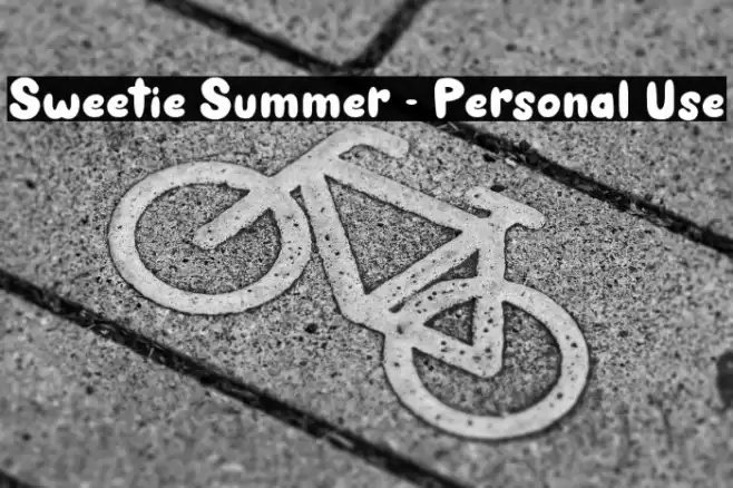Sweetie Summer - Personal Use Font examples