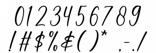 Sweetie Font OTHER CHARS