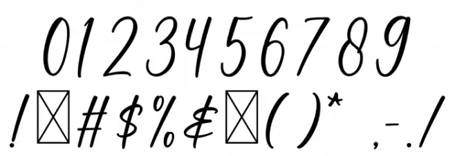 Sweetie Font OTHER CHARS