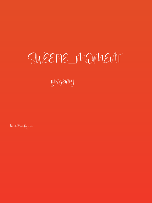 Sweetie__Moment Poster