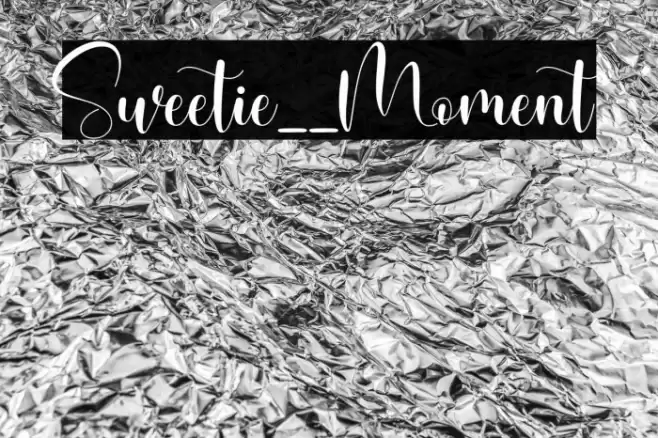 Sweetie__Moment Font examples