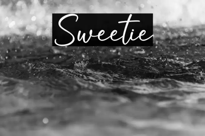Sweetie Font examples