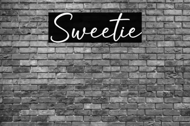 Sweetie Font examples