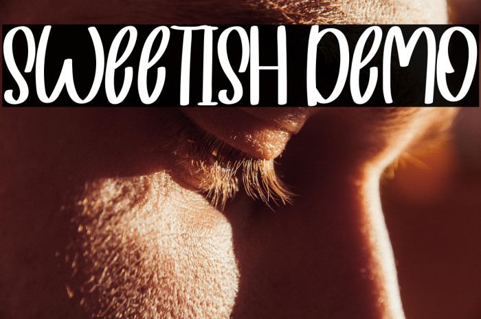 Sweetish Demo خط examples