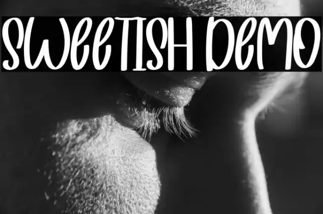 Sweetish Demo Font examples