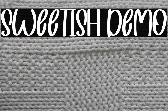 Sweetish Demo خط examples