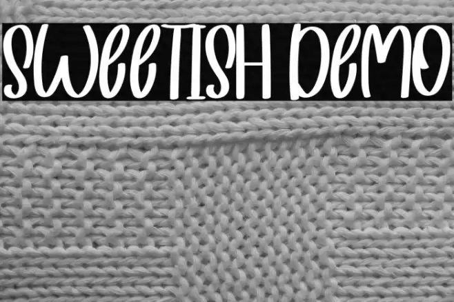 Sweetish Demo Font examples