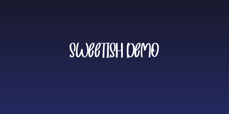 Sweetish Demo Social Header