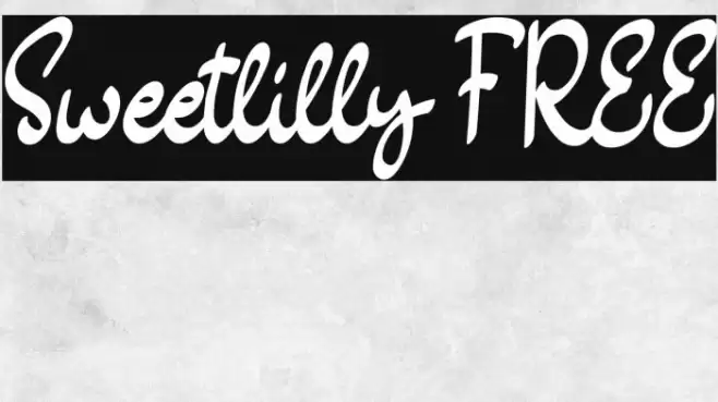 Sweetlilly FREE Font examples