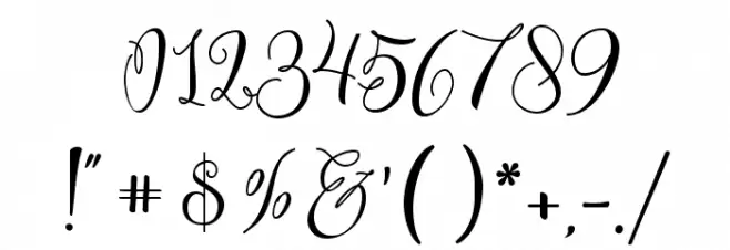 Sweetline Free Demo Font OTHER CHARS