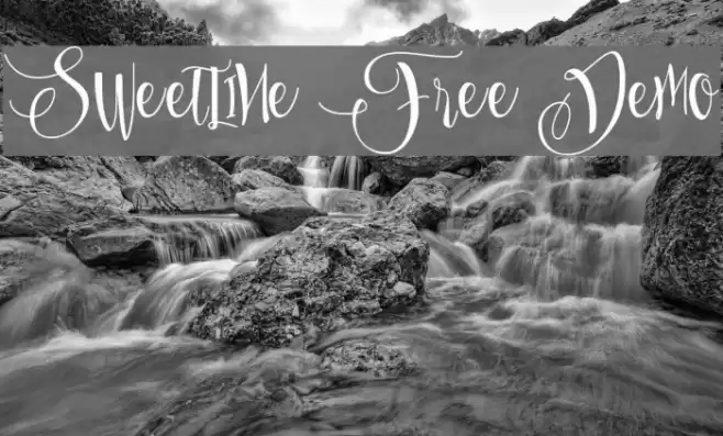 Sweetline Free Demo Font examples