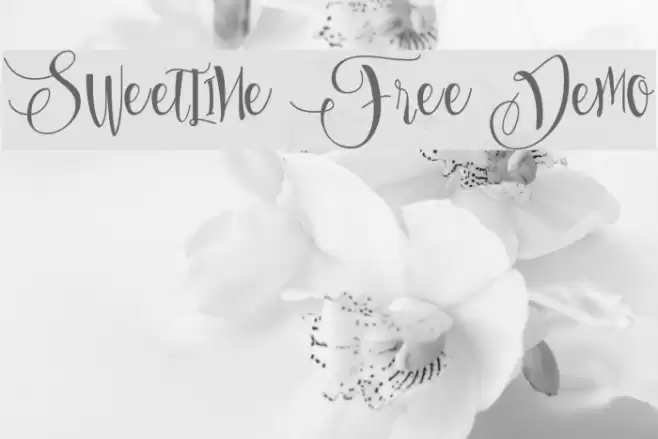 Sweetline Free Demo Font examples
