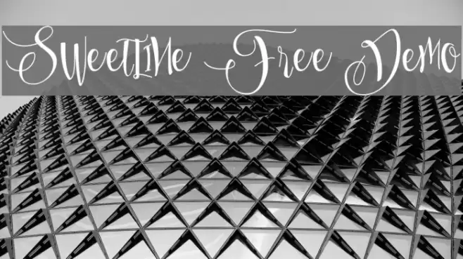 Sweetline Free Demo Font examples