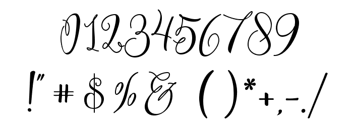 SweetlineFreeDemo Font OTHER CHARS