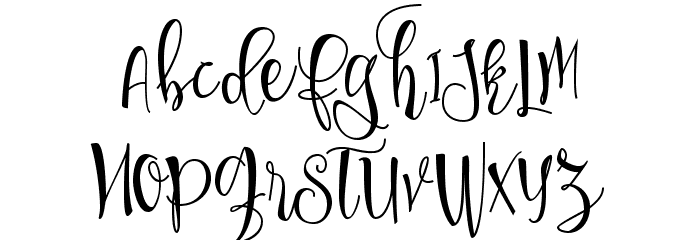SweetlineFreeDemo Font LOWERCASE