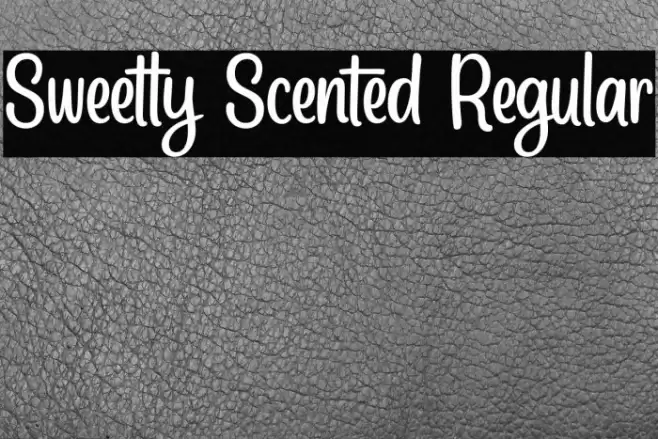 Sweetly Scented Regular Font examples