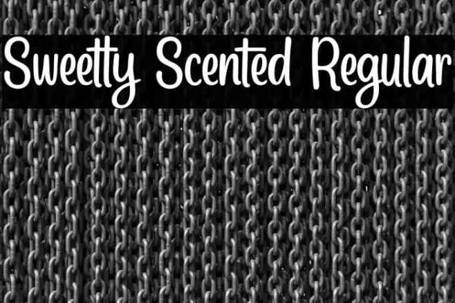 Sweetly Scented Regular Font examples