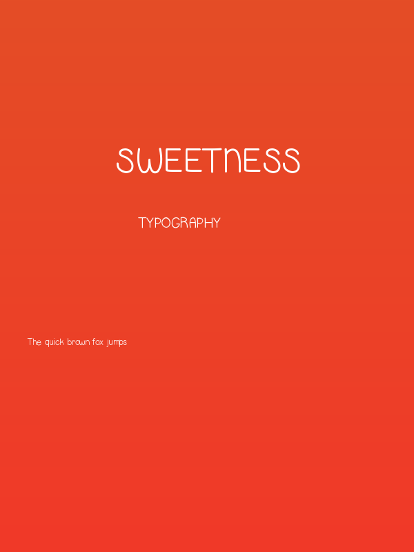 Sweetness Poster