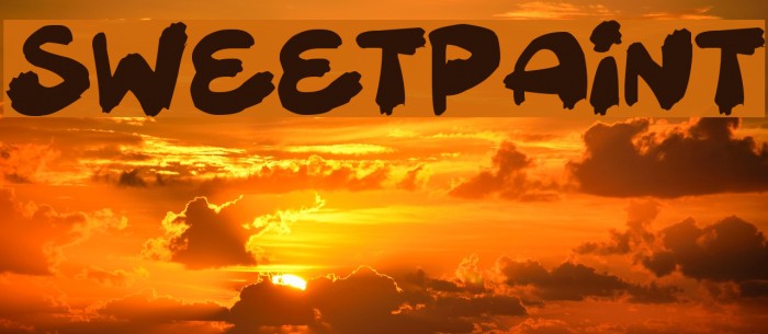 Sweetpaint Font examples