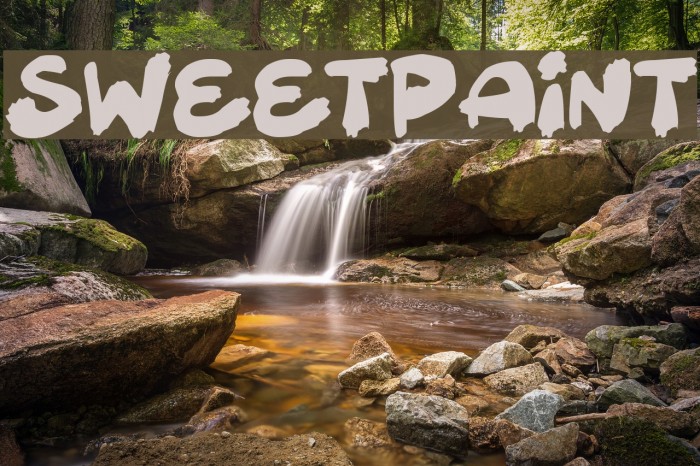 Sweetpaint Font examples