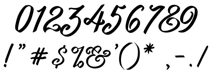 Sweets Delight DEMO Font OTHER CHARS