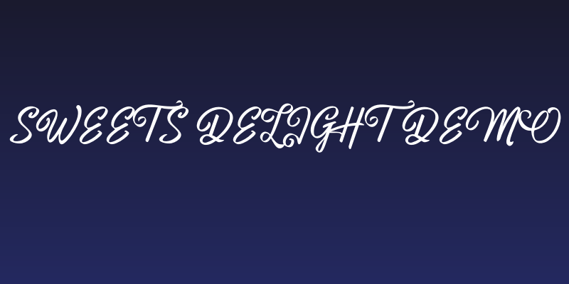 Sweets Delight DEMO Social Header