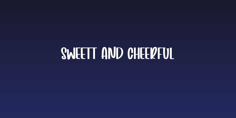 Sweett And Cheerful Social Header