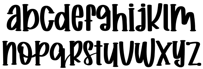 Sweett And Cheerful Font LOWERCASE