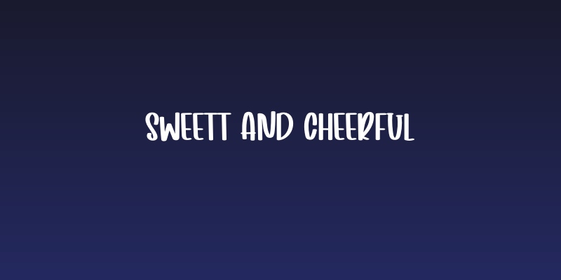 Sweett And Cheerful Social Header