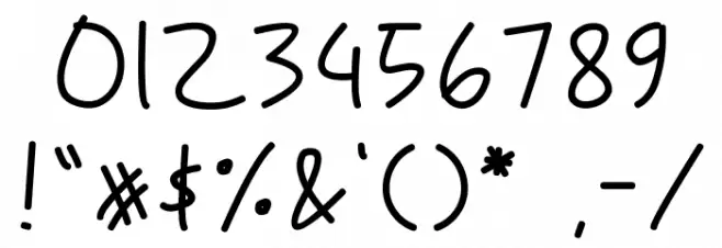 Sweety-Blue Font OTHER CHARS