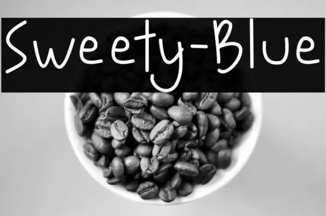 Sweety-Blue Font examples