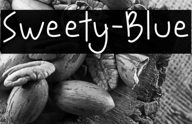 Sweety-Blue Font examples