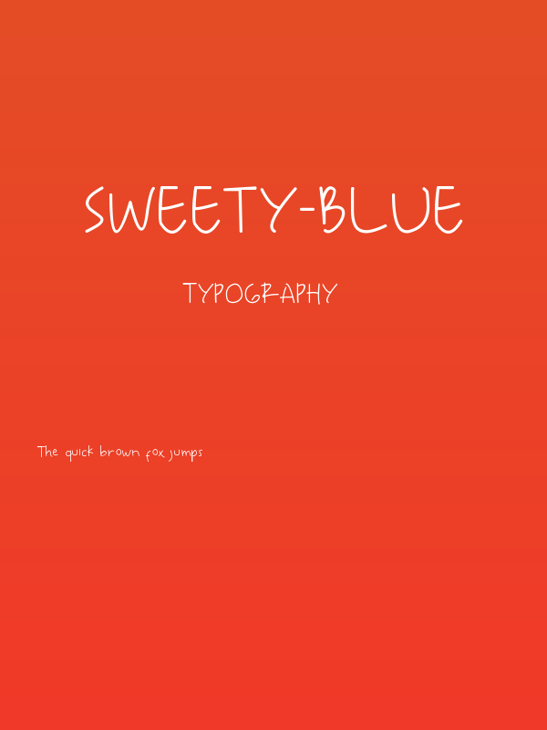 Sweety-Blue Poster