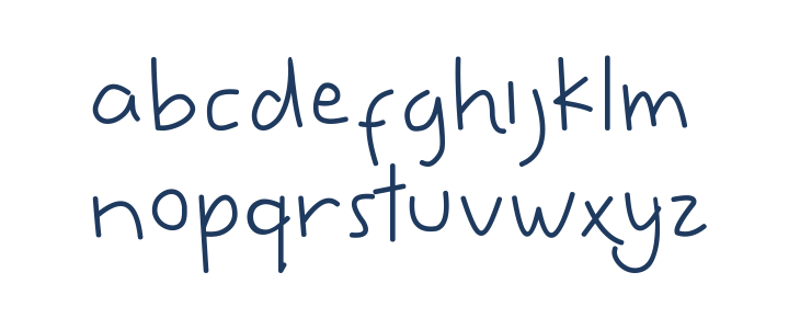 Sweety-Blue Lowercase