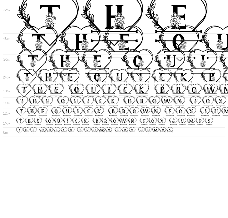 Sweety Camellia Monogram Waterfall