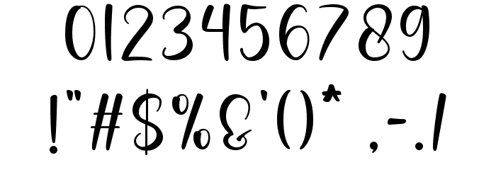 Sweety Diary Font OTHER CHARS