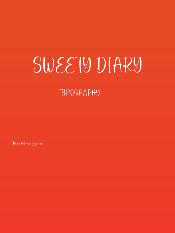 Sweety Diary Poster