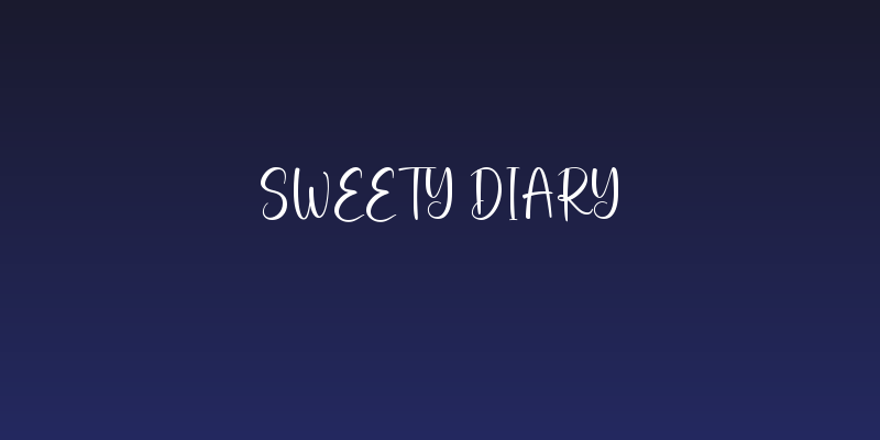 Sweety Diary Social Header