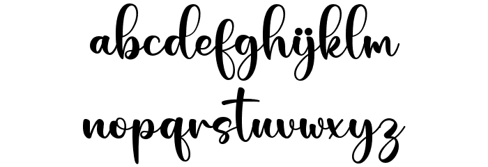 Sweety Diary Font LOWERCASE