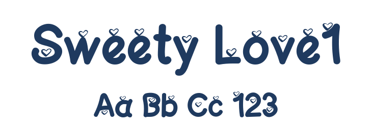 Sweety Love1 Font Preview