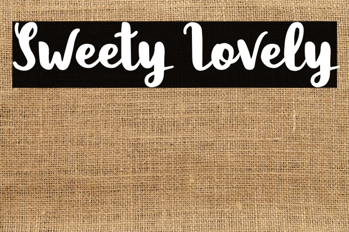 Sweety Lovely Font examples