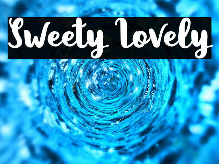 Sweety Lovely Font examples