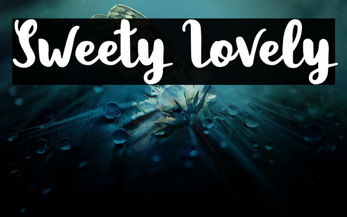 Sweety Lovely Font examples
