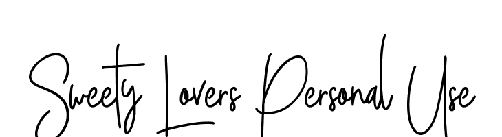 Sweety Lovers Personal Use  لخطوط تنزيل